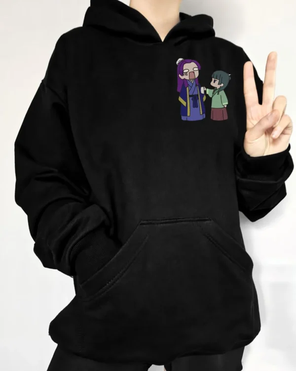 Poleron negro con diseño de anime, Los diarios de la boticaria